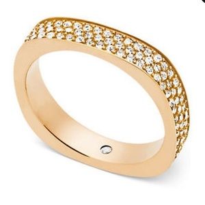 Michael Kors Brilliance pace gold ring